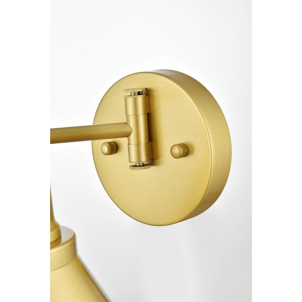 Judson 1 light Brass swing arm wall sconce. Picture 5