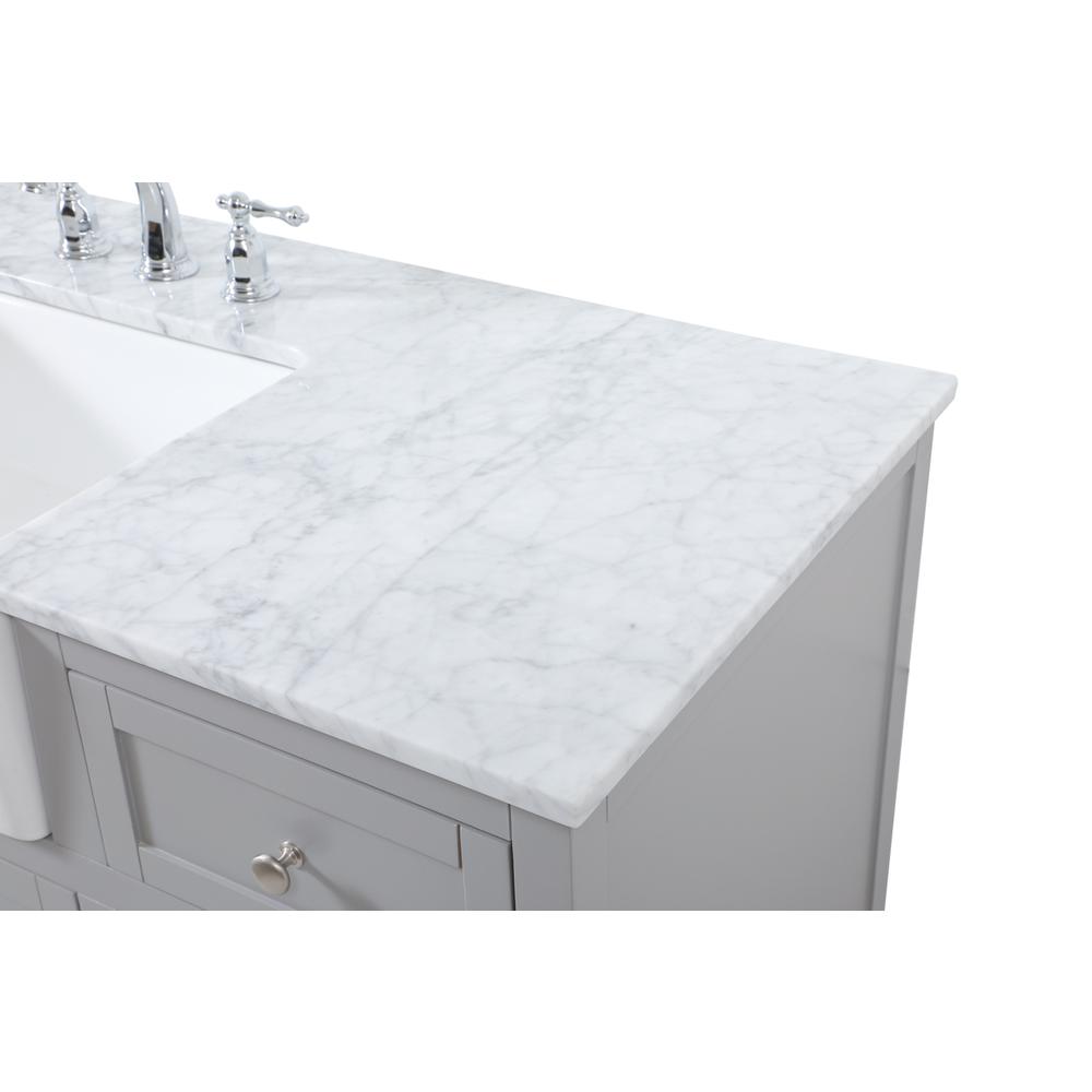 42 inch Single bathroom vanity in grey. Picture 11