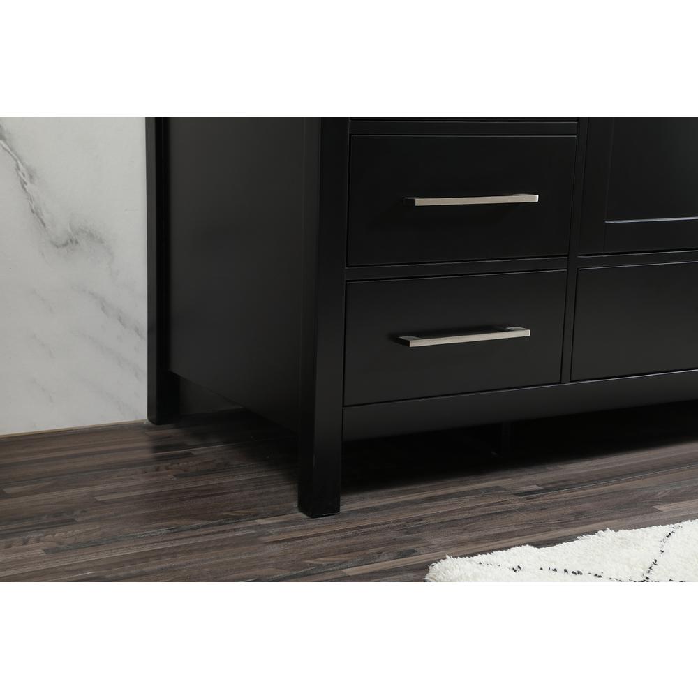 60 inch Single bathroom vanity in black. Picture 6
