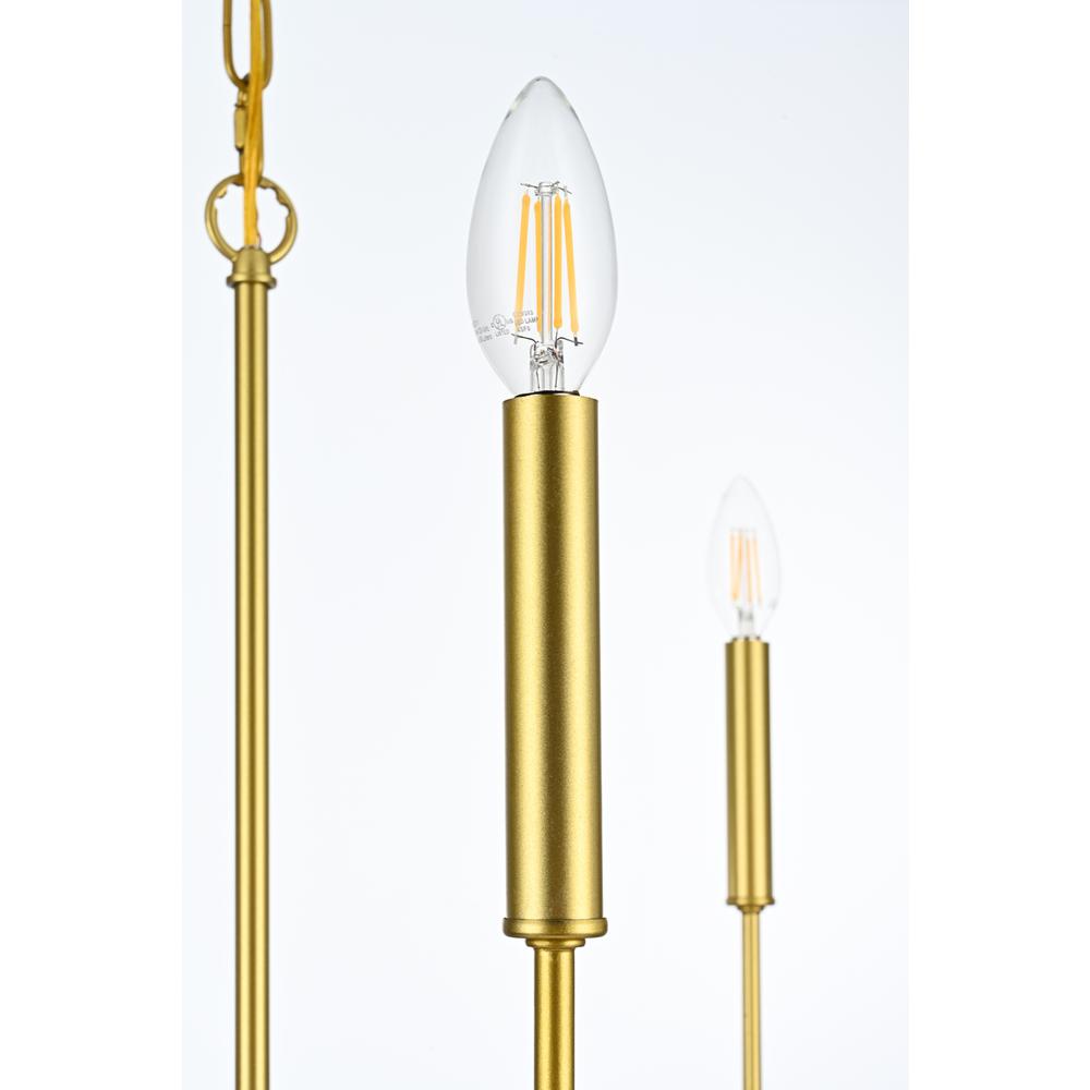 Willa 26 inch Pendant Light in Brass. Picture 4