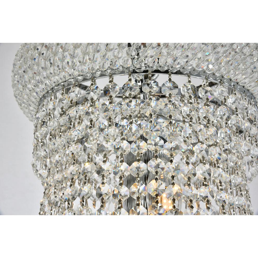 Primo 14 light Chrome Chandelier Clear Royal Cut Crystal. Picture 4