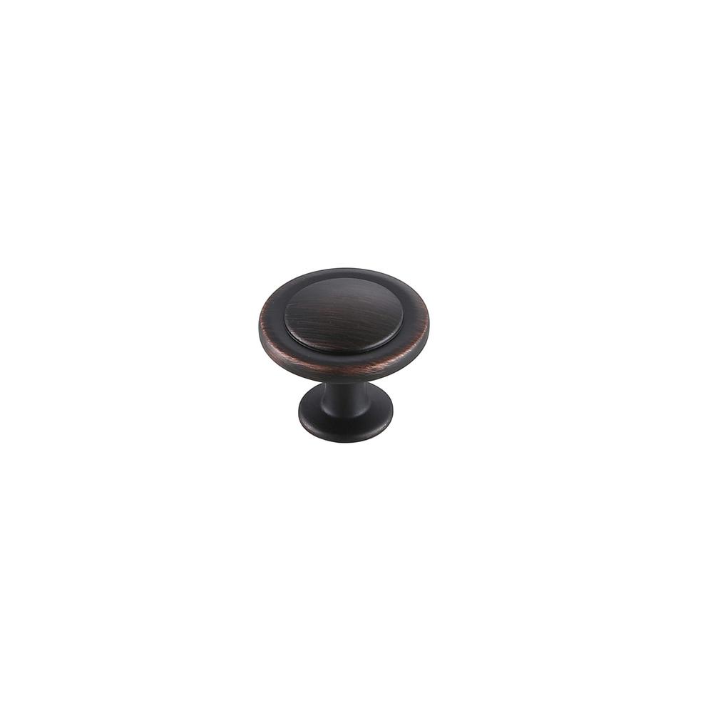 Logyn 1.3" Diameter Oil-rubbed Bronze Mushroom Knob Multipack (Set of 10). Picture 3