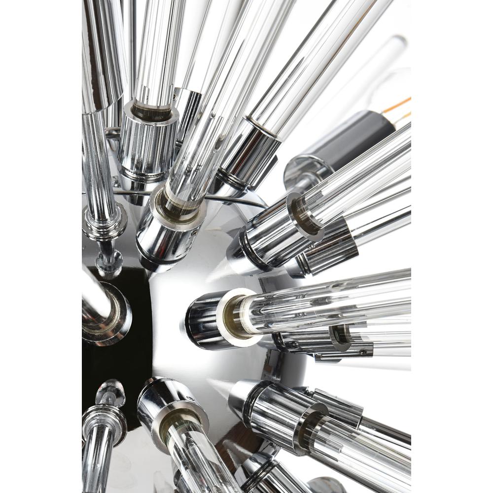 Sienna 46 inch crystal rod pendant in chrome. Picture 5