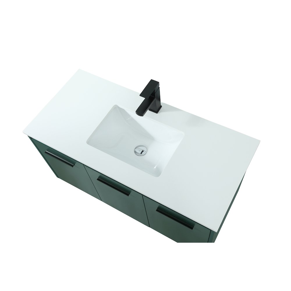 40 Inch Single Bathroom Vanity In Green. Picture 11