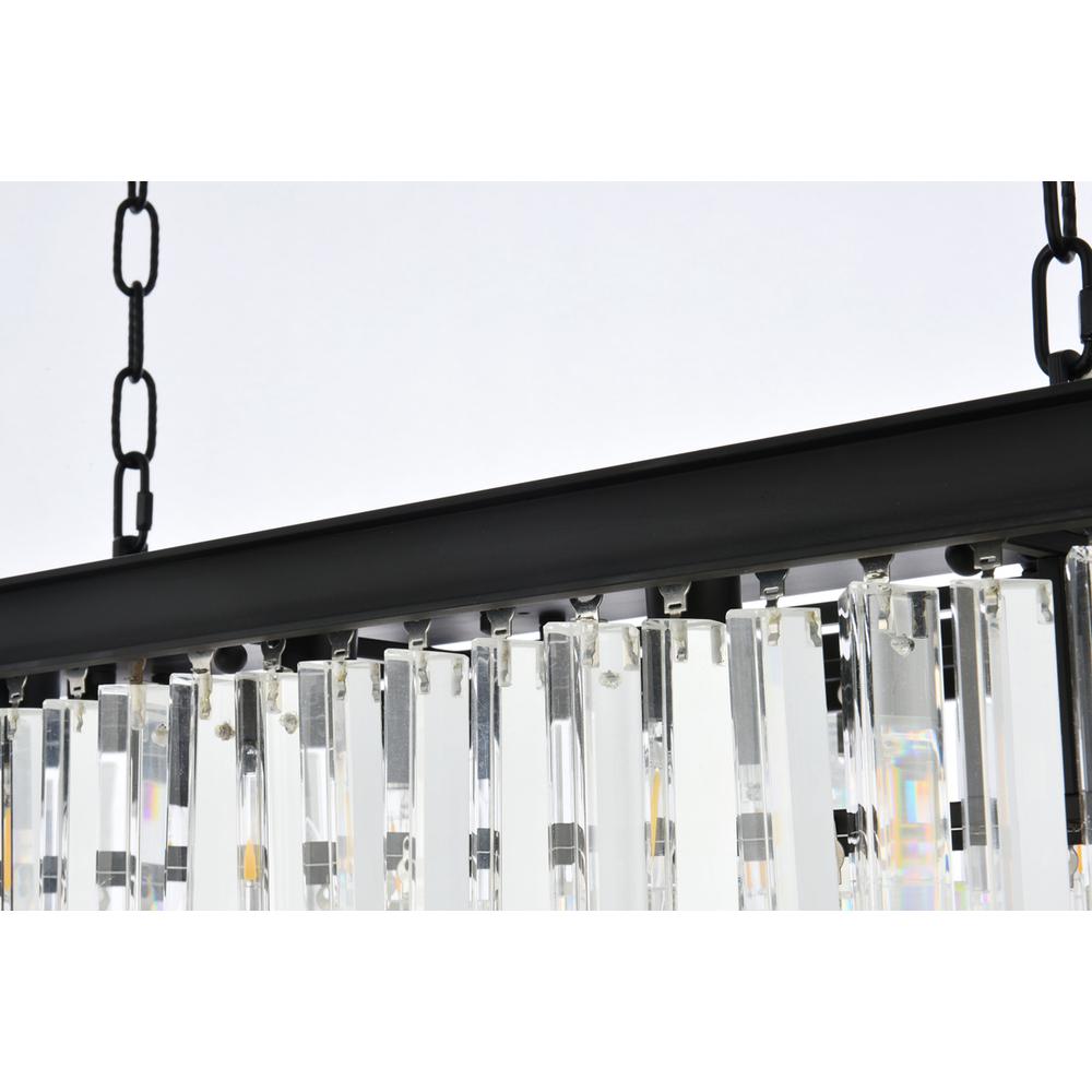Sydney 12 light Matte Black Chandelier Clear Royal Cut Crystal. Picture 5