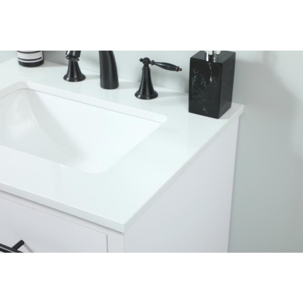 24 inch Single bathroom vanity in white. Picture 8