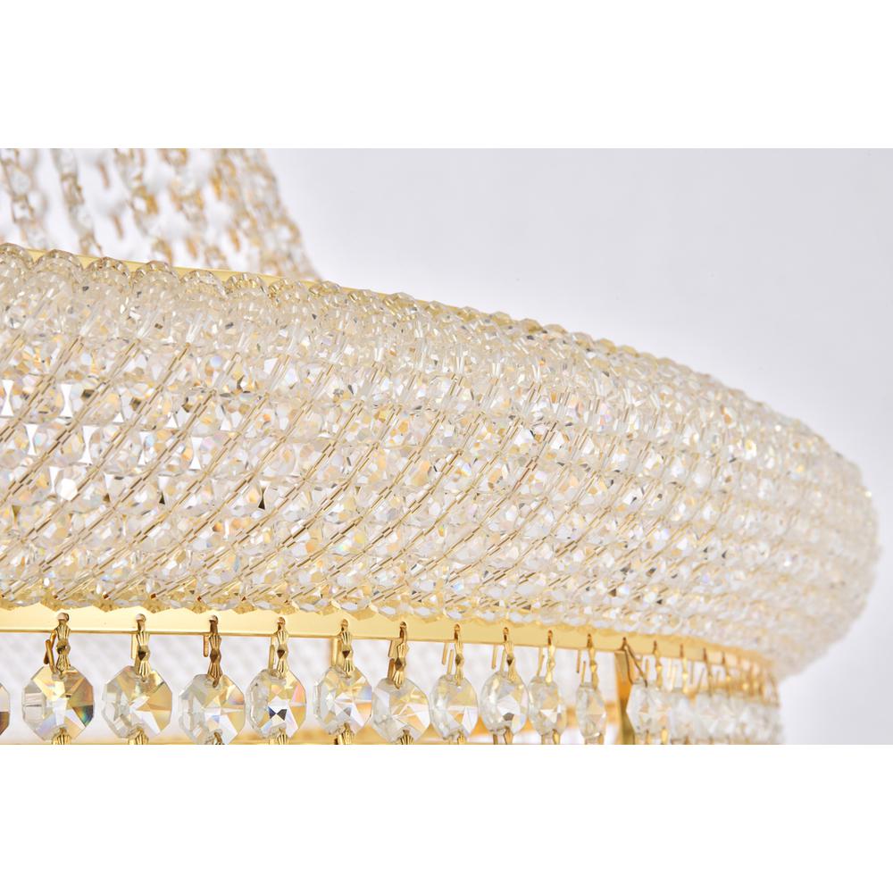 Primo 42 light Gold Chandelier Clear Royal Cut Crystal. Picture 4