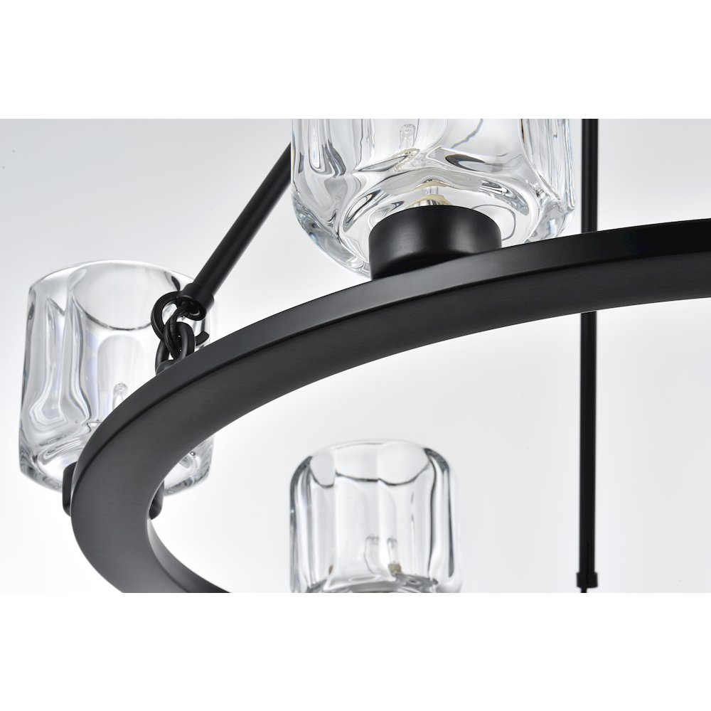 Cadence 26 Inch Chandelier In Black. Picture 4