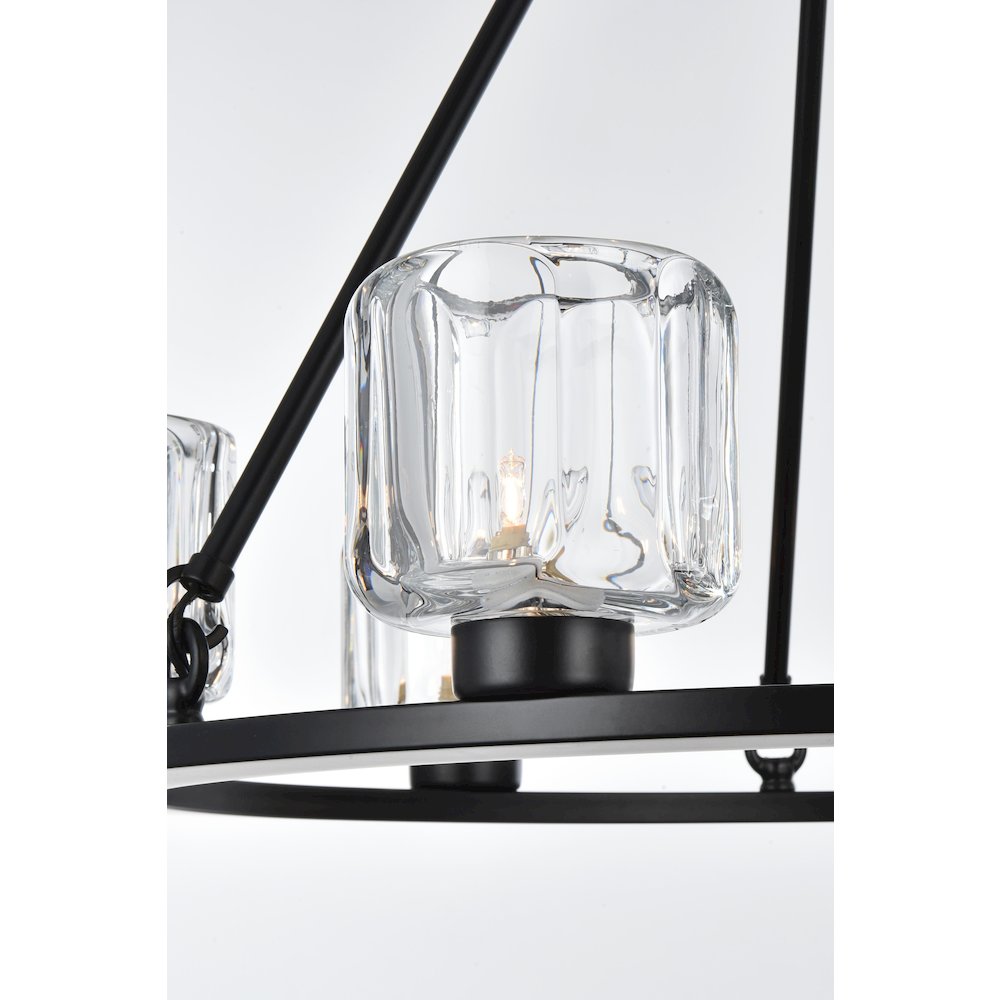Cadence 26 Inch Chandelier In Black. Picture 5