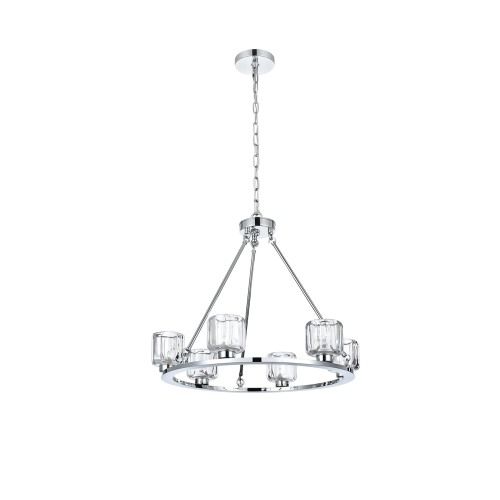 Cadence 26 Inch Chandelier In Chrome. Picture 7