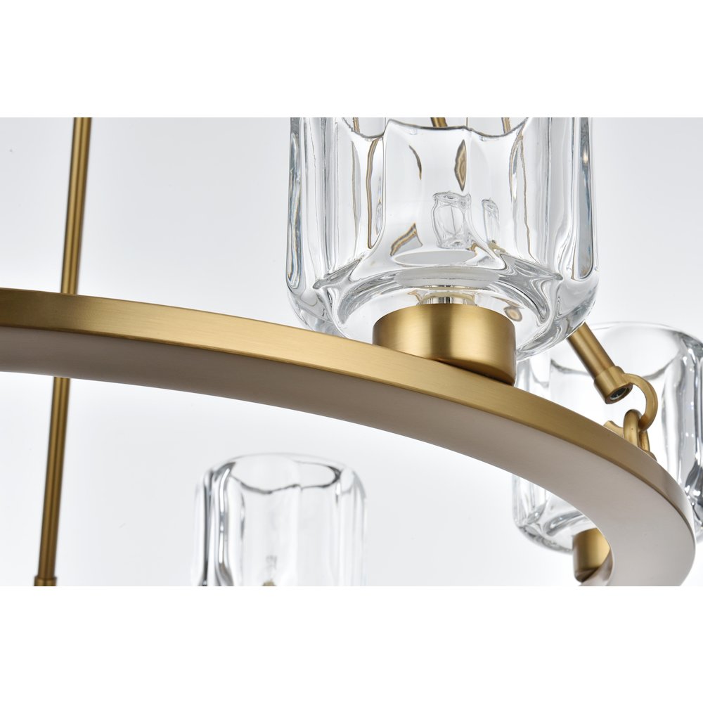 Cadence 26 Inch Chandelier In Satin Gold. Picture 4