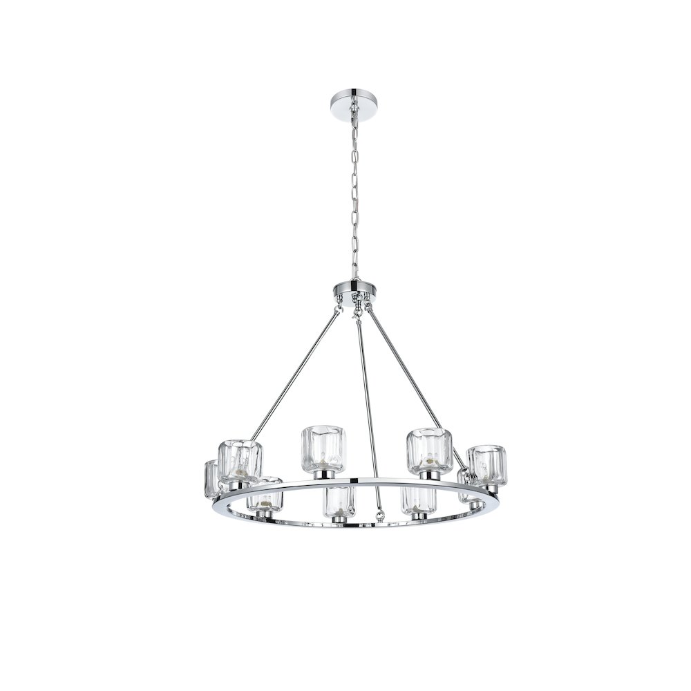 Cadence 32 Inch Chandelier In Chrome. Picture 7