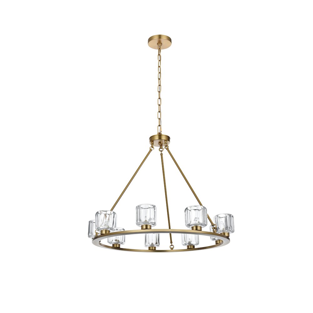 Cadence 32 Inch Chandelier In Satin Gold. Picture 7