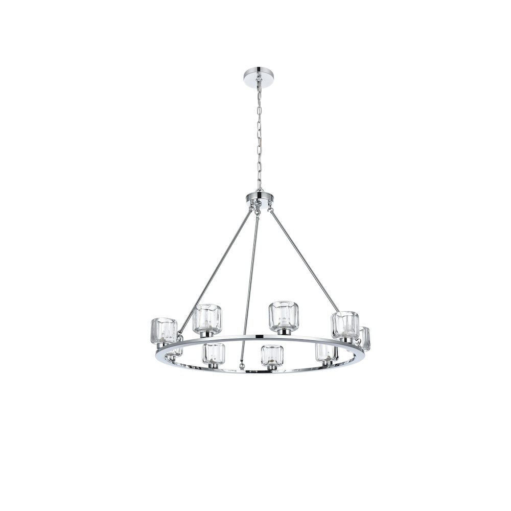 Cadence 36 Inch Chandelier In Chrome. Picture 7