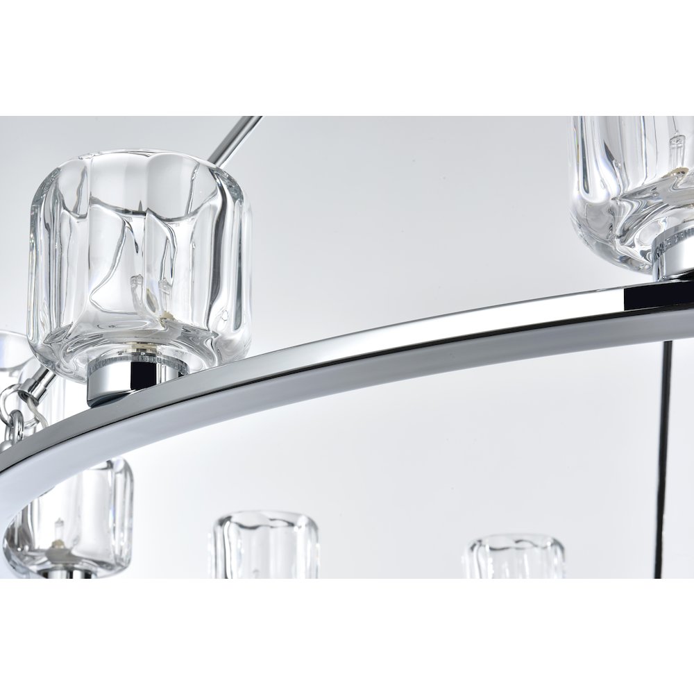 Cadence 48 Inch Chandelier In Chrome. Picture 5