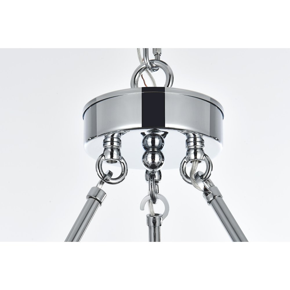 Cadence 36 Inch Two-Tier Chandelier In Chrome. Picture 6