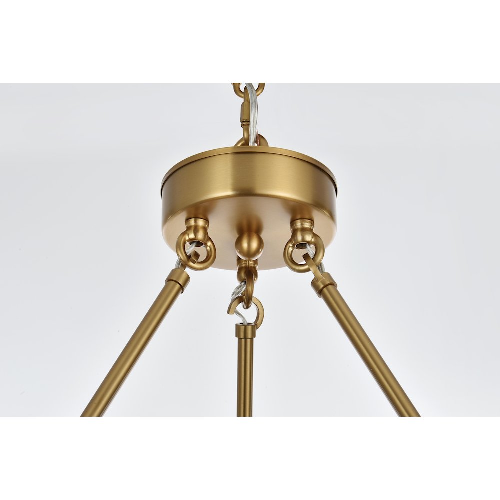 Cadence 36 Inch Two-Tier Chandelier In Satin Gold. Picture 5
