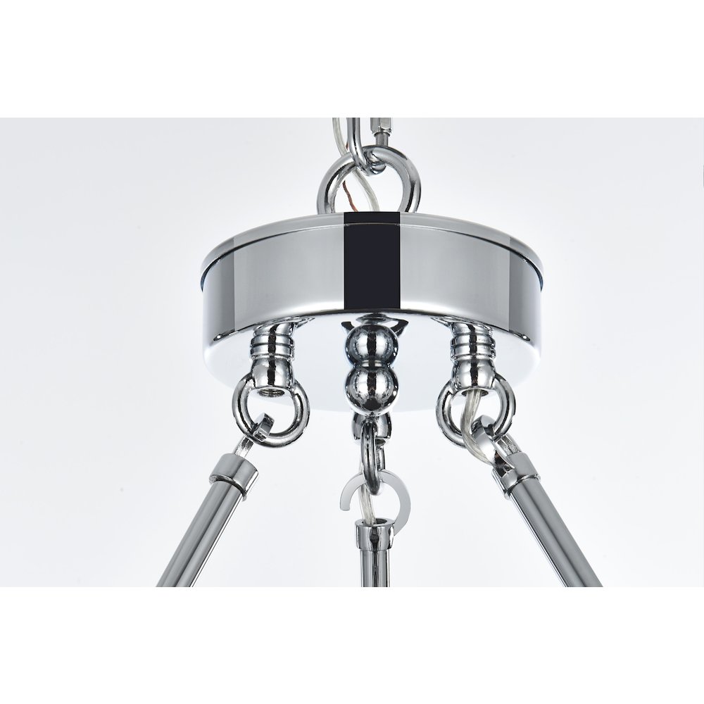 Cadence 48 Inch Two-Tier Chandelier In Chrome. Picture 6