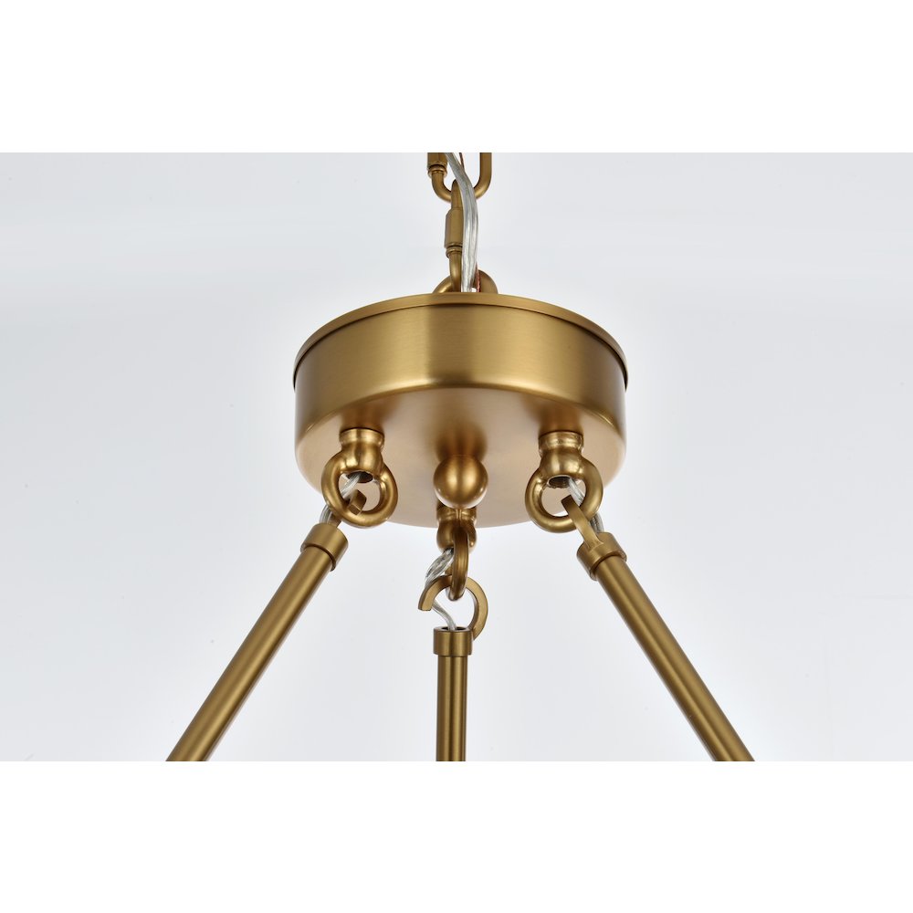 Cadence 48 Inch Three-Tier Chandelier In Satin Gold. Picture 6