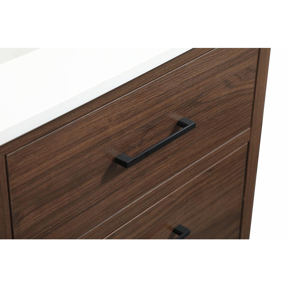42 inch Single bathroom vanity in walnut. Picture 12