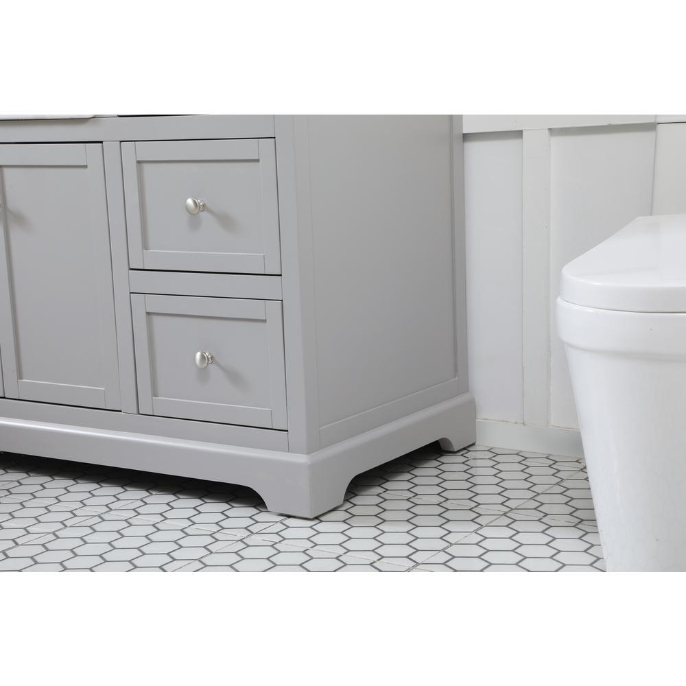 42 inch Single bathroom vanity in grey. Picture 6