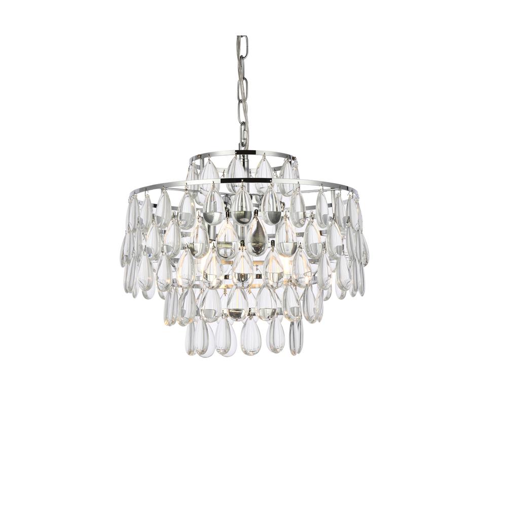 Mila 16 inch pendant in chrome. Picture 2
