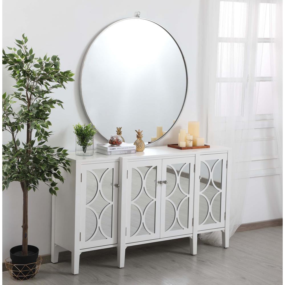60 inch mirrored credenza in White. Picture 2