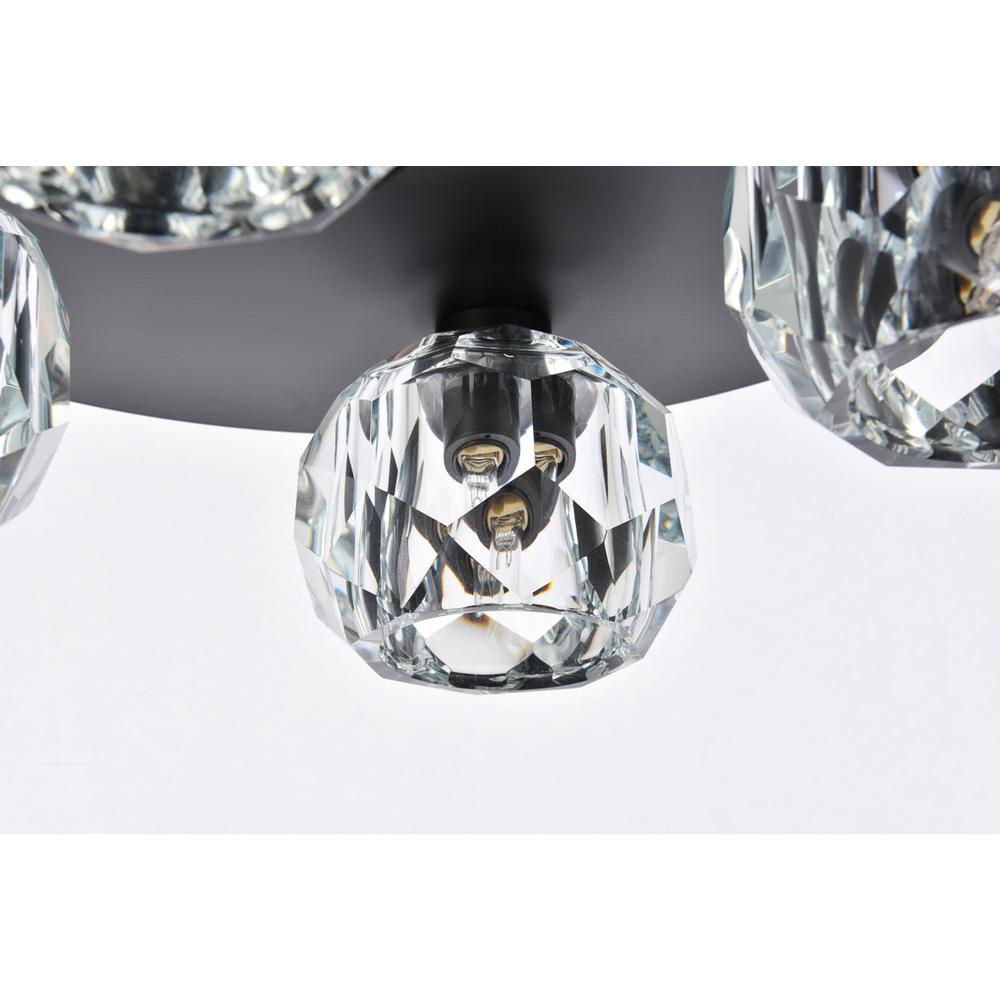Graham 4 Light Ceiling Lamp in Black. Picture 4