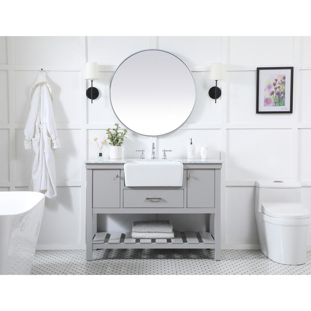 48 inch Single bathroom vanity in grey. Picture 4