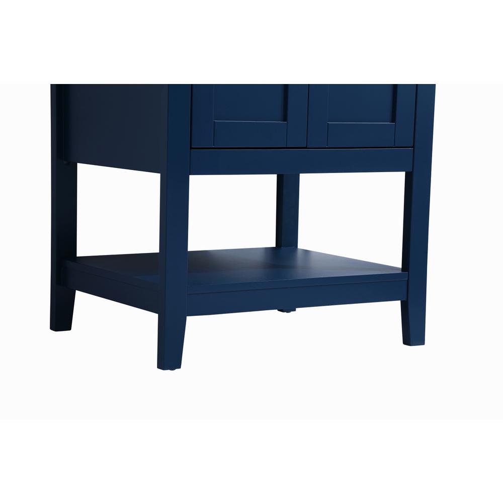 24 inch Single Bathroom Vanity in Blue. Picture 12