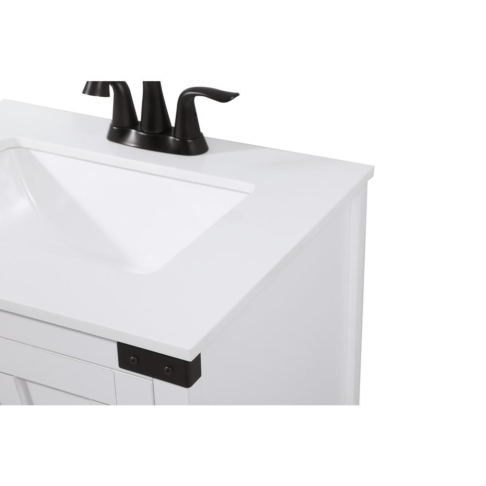 24 inch Single bathroom vanity in white. Picture 11