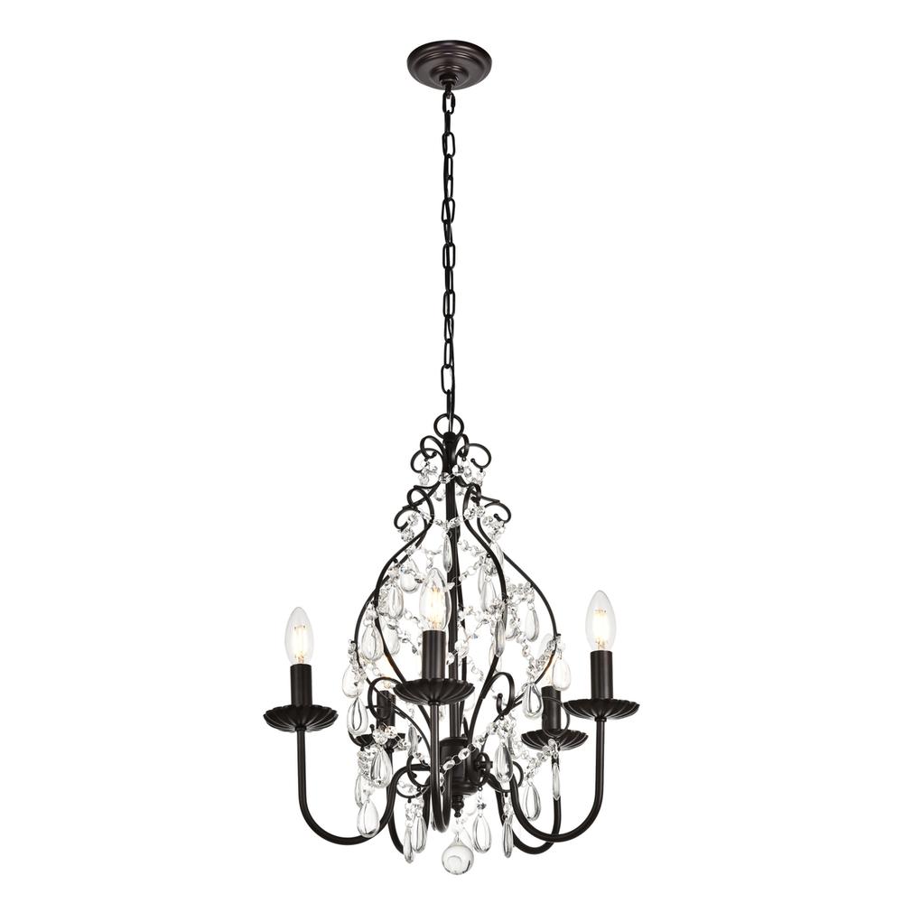 BLAISE Collection Pendant D17 H23 Lt:5 Oil rubbed bronze Finish. Picture 2