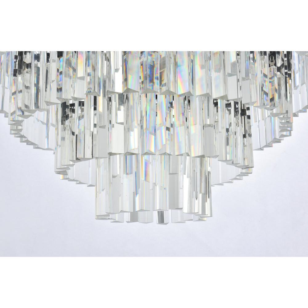 Sydney 33 light Matte Black Chandelier Clear Royal Cut Crystal. Picture 3