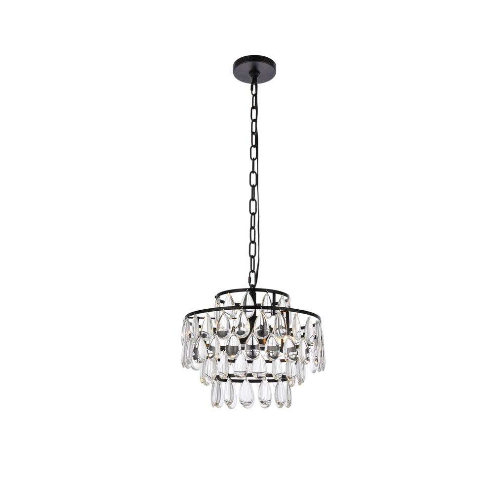 Mila 14 inch pendant in black. Picture 1