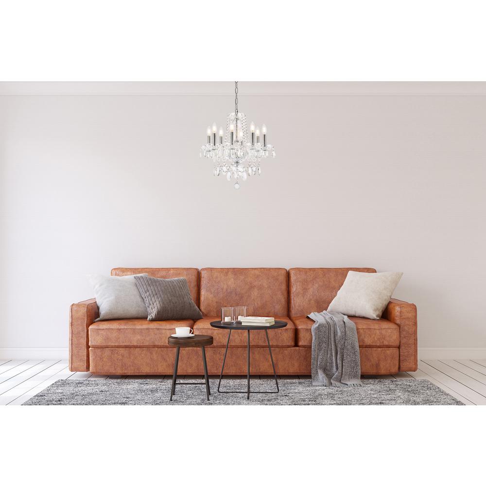Princeton 8 light Chrome Chandelier Clear Royal Cut Crystal. Picture 8