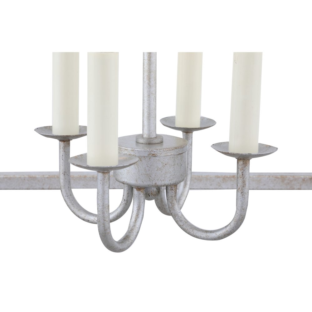 Eclipse 4 Light Vintage Silver Pendant. Picture 9