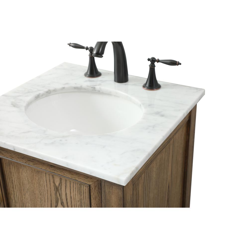 19 inch Single bathroom vanity in driftwood. Picture 11