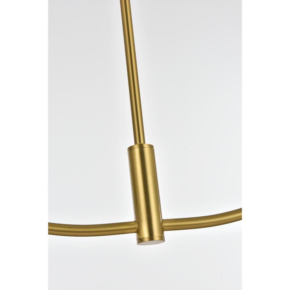Nyomi 30 inch chandelier in Satin Gold. Picture 4