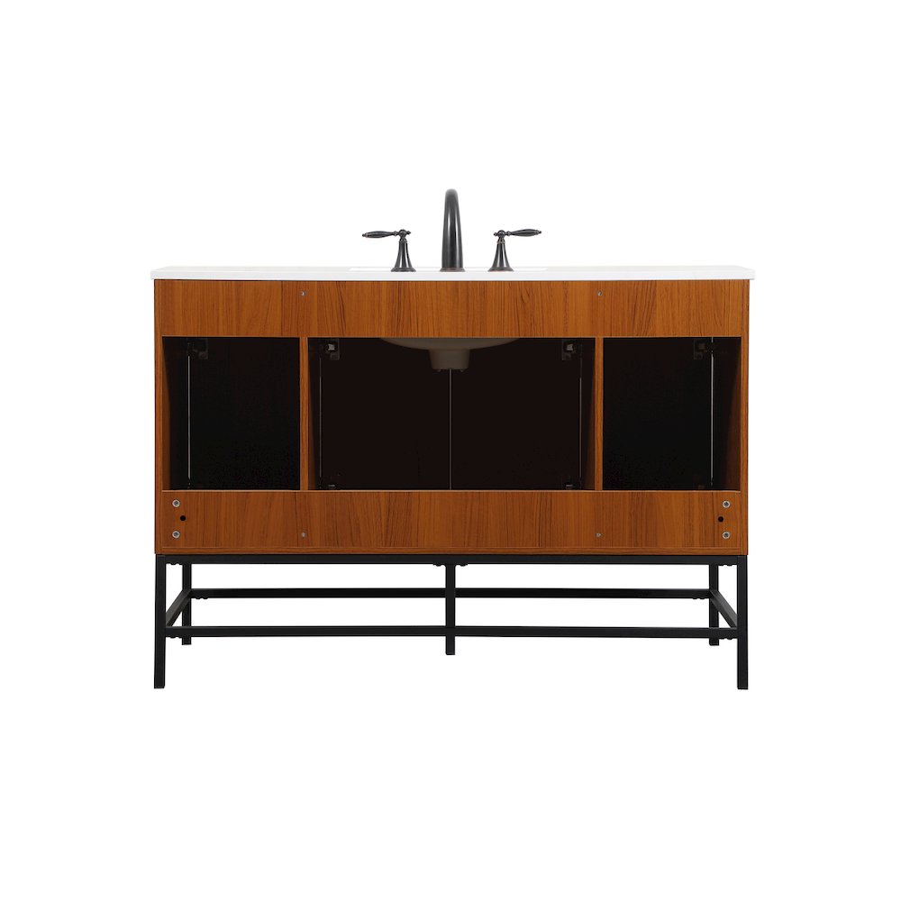 48 Inch Single Bathroom Vanity In Teak. Picture 16