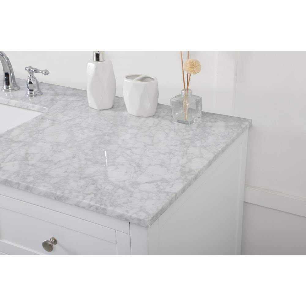 60 inch Single bathroom vanity in white. Picture 5