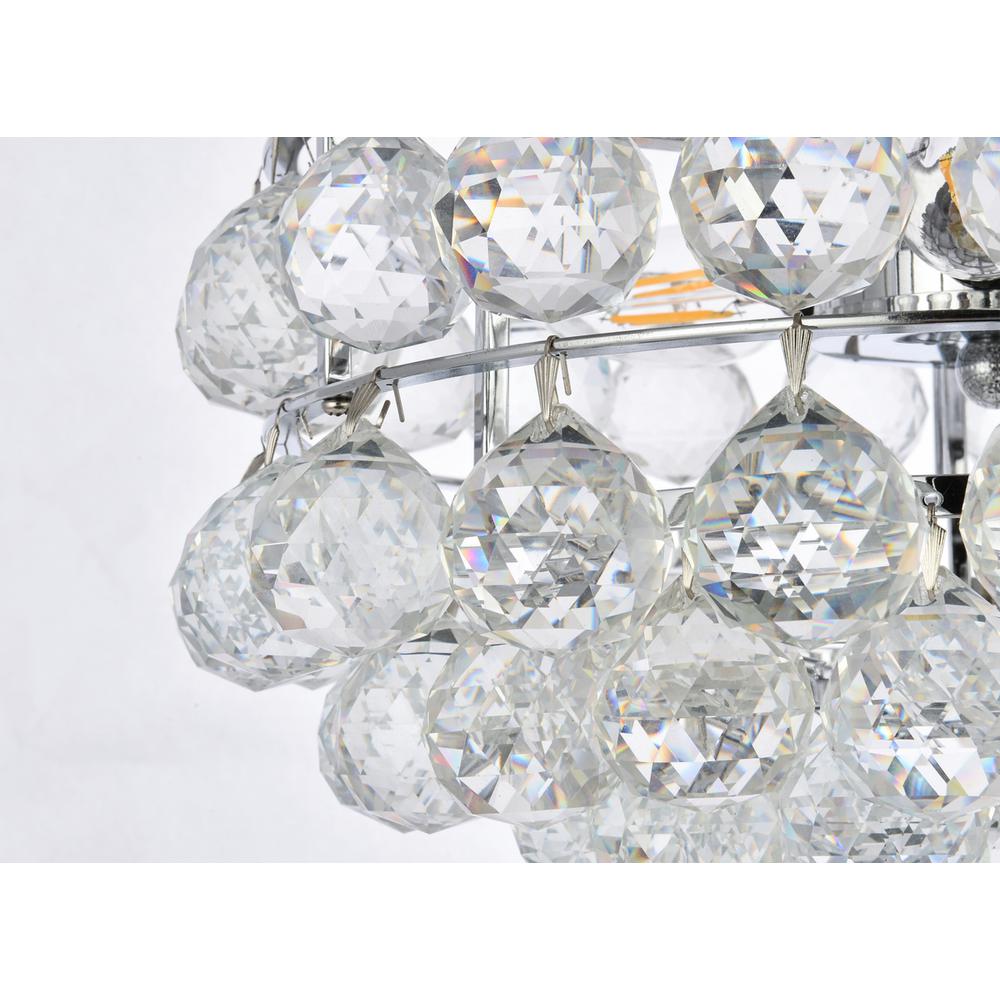 Savannah 14 inch flush mount in chrome. Picture 5