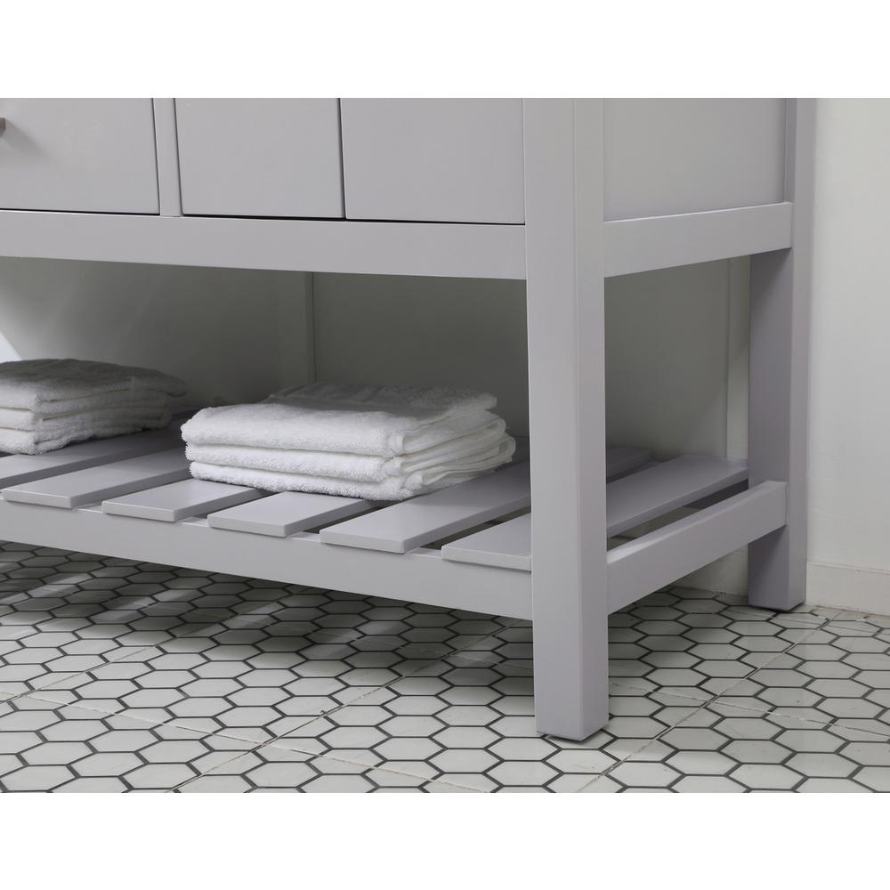 60 inch Single bathroom vanity in grey. Picture 6