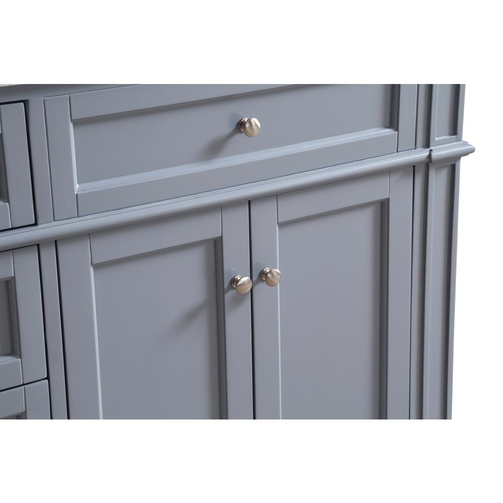 60 In. Double Bathroom Vanity Set In Grey. Picture 4