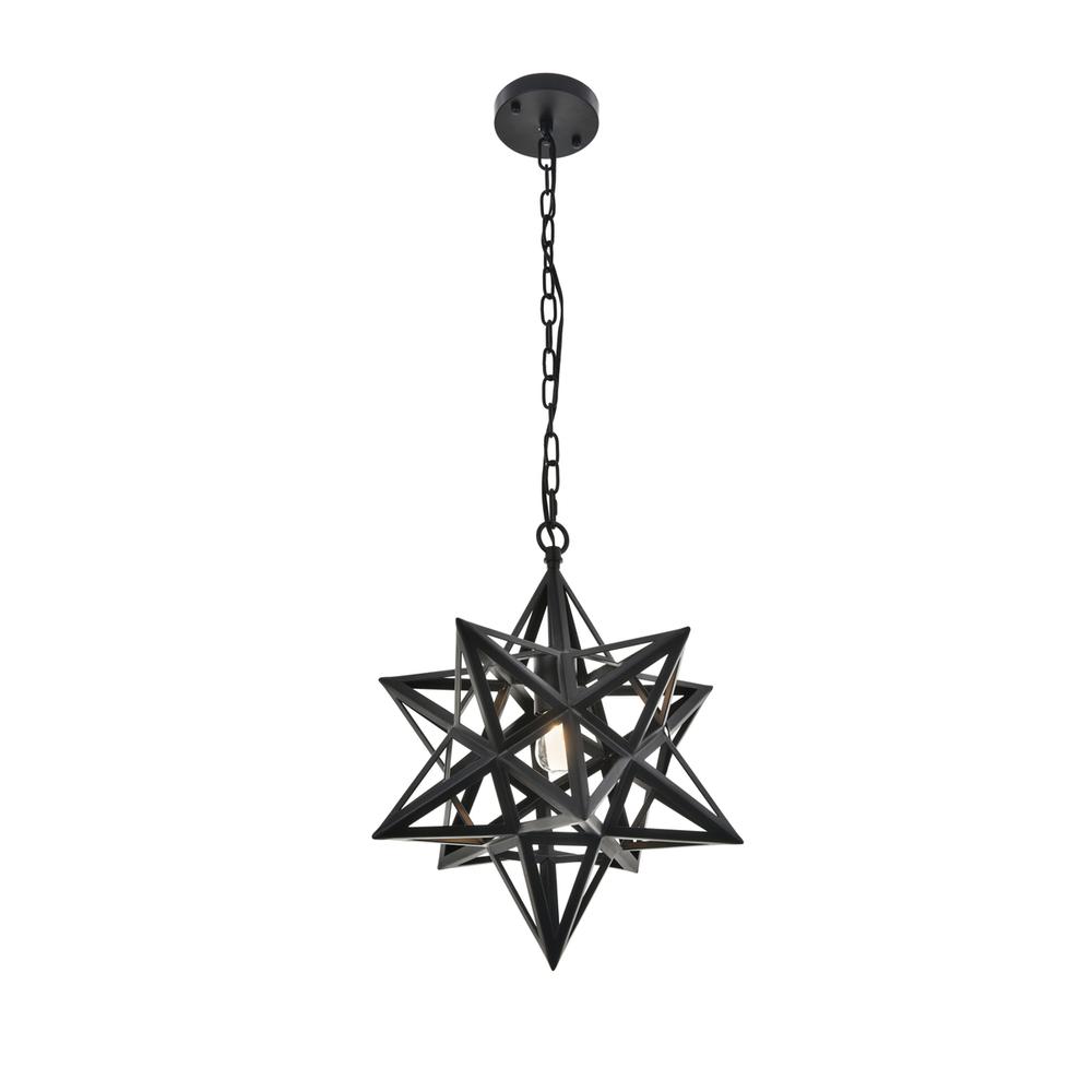 Nocturne 1 light black Pendant. Picture 3