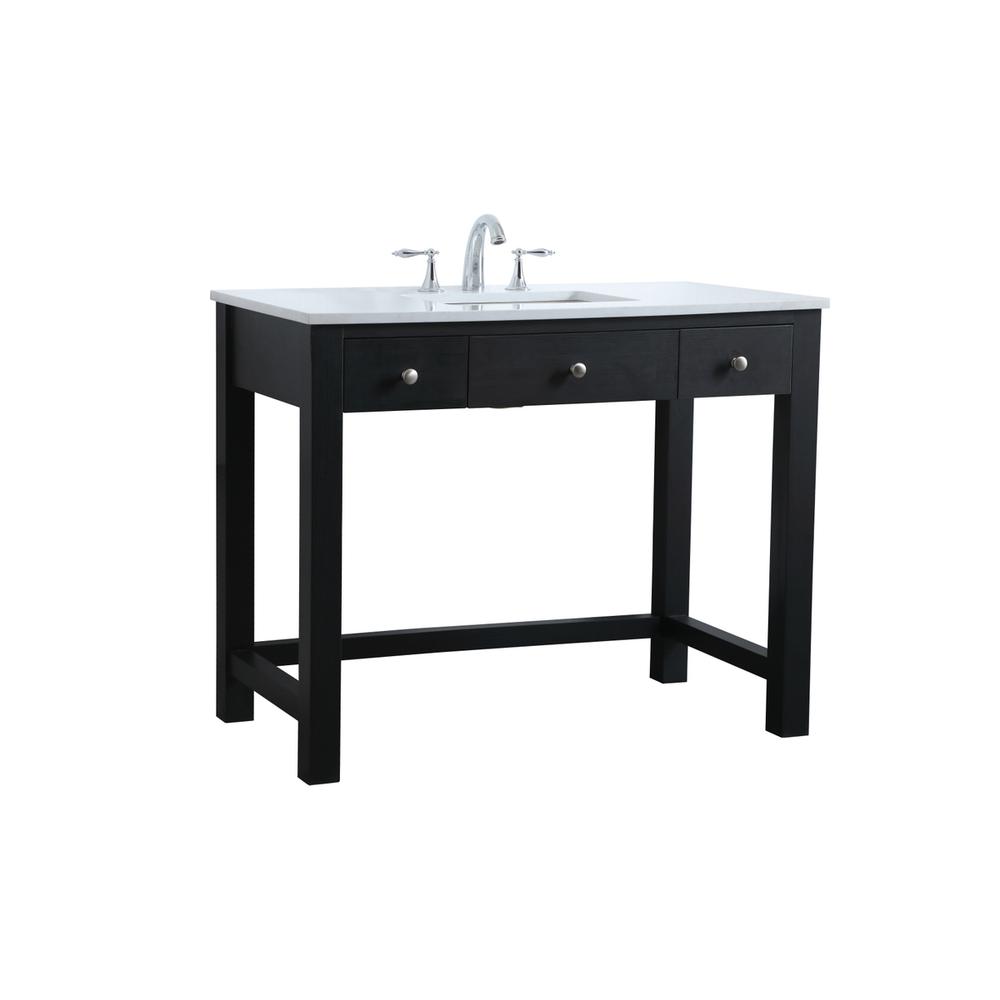 42 Inch ADA Compliant Bathroom Vanity In Black. Picture 7