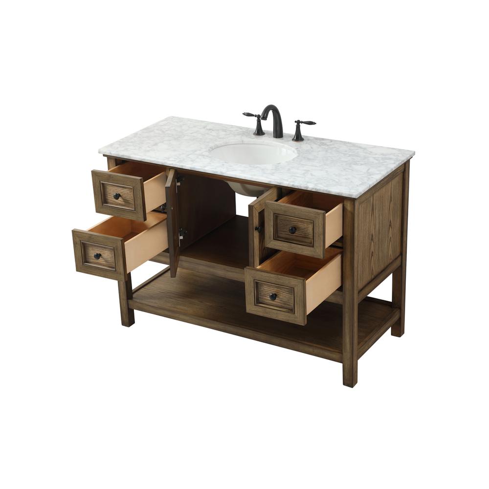 48 inch Single bathroom vanity in driftwood. Picture 9