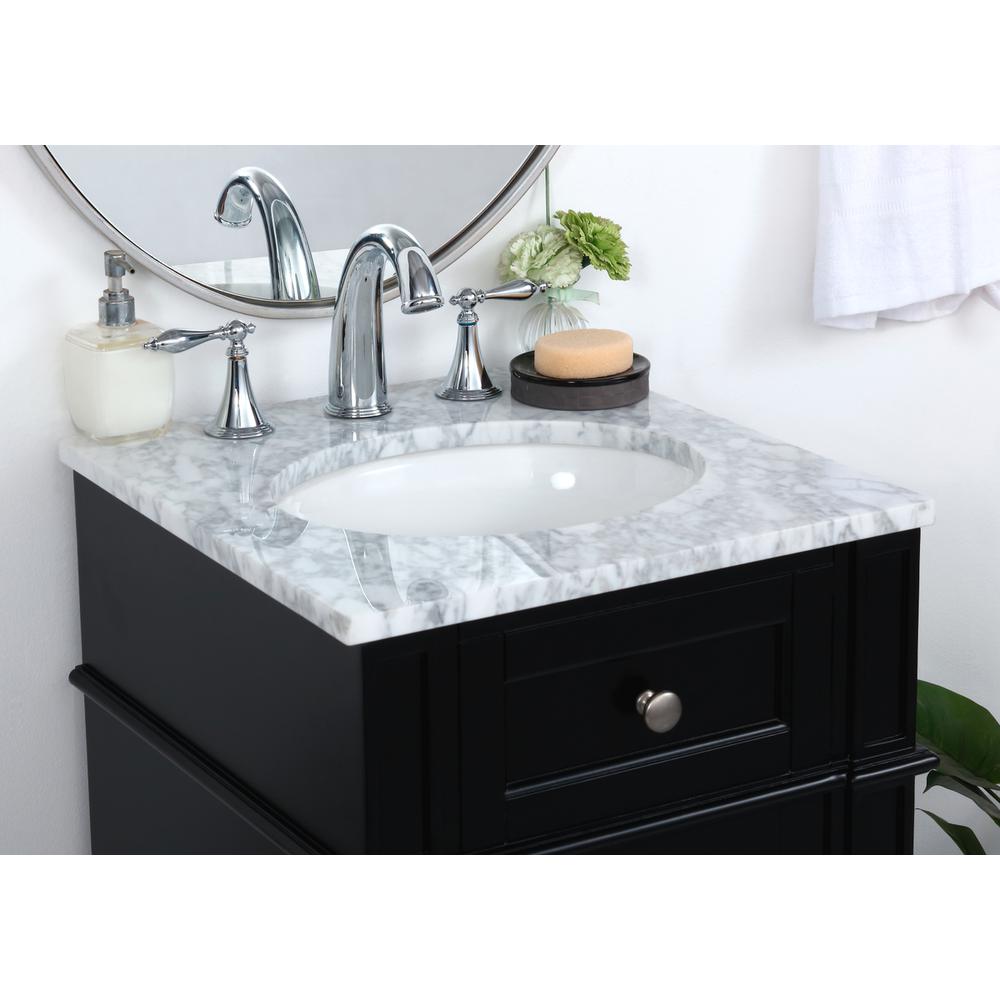18 inch Single bathroom vanity in Black. Picture 5