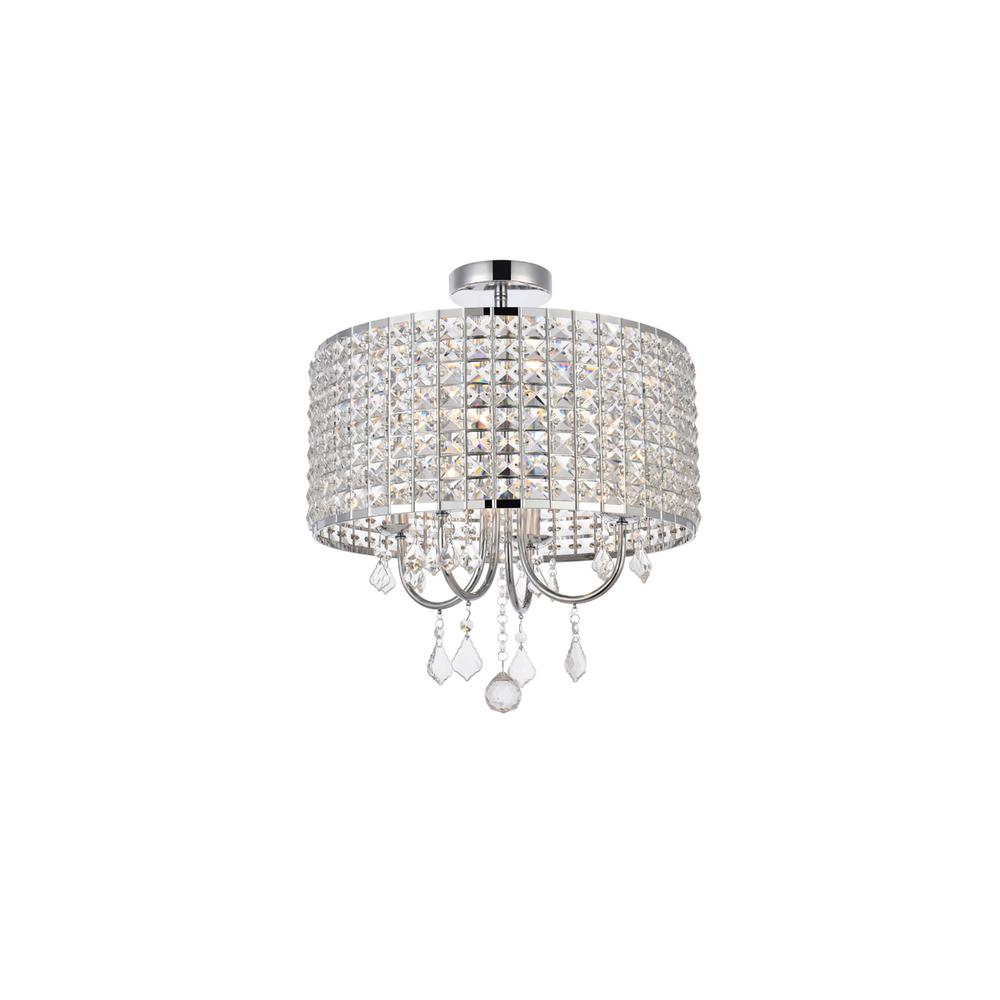 Elise 17 inch flush mount in chrome. Picture 2