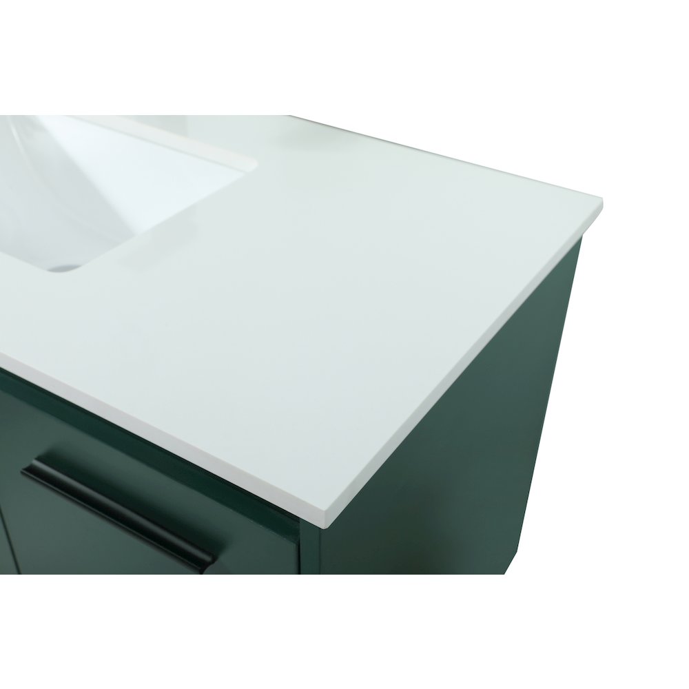 40 Inch Single Bathroom Vanity In Green. Picture 12