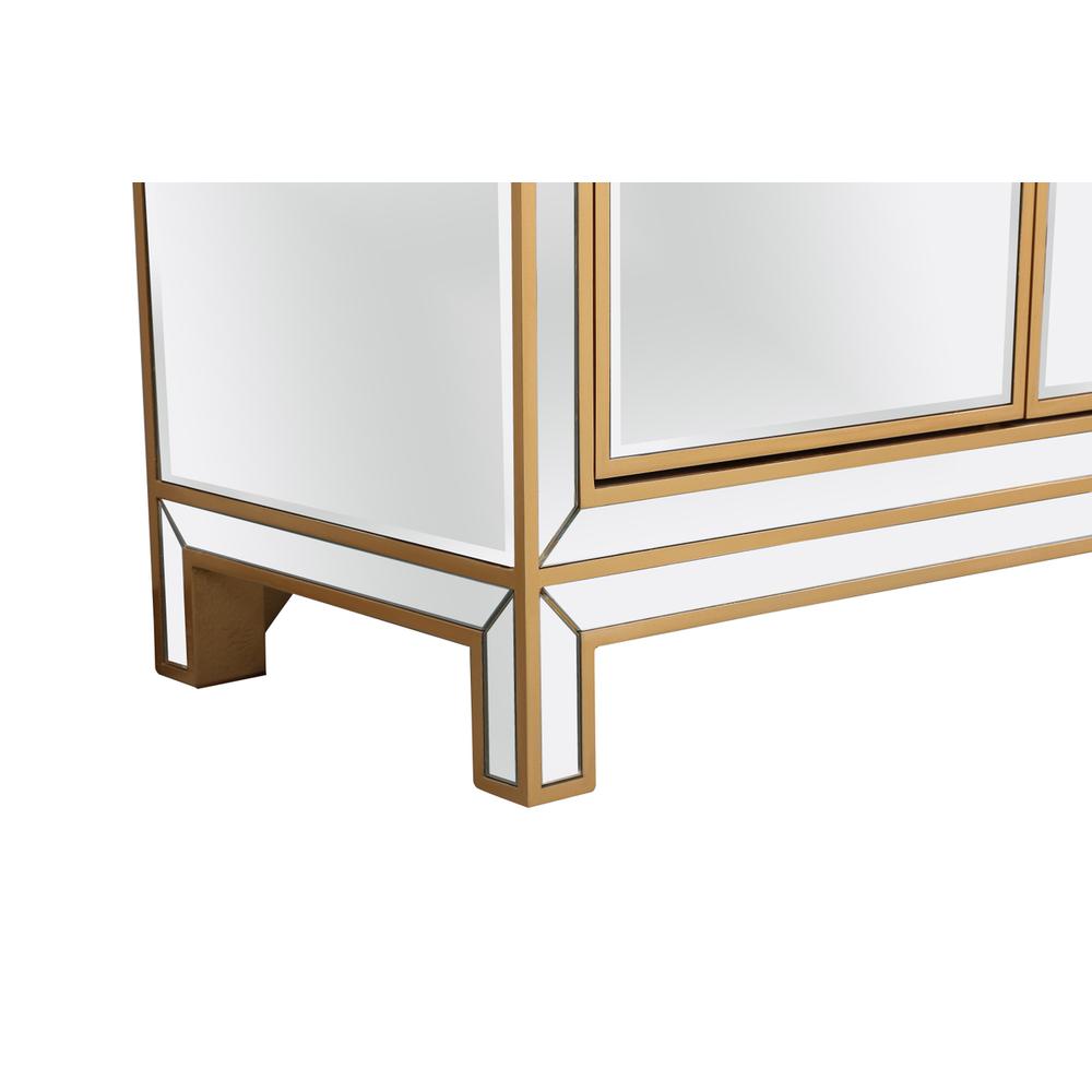 Reflexion 60 in. mirrored credenza in gold. Picture 8